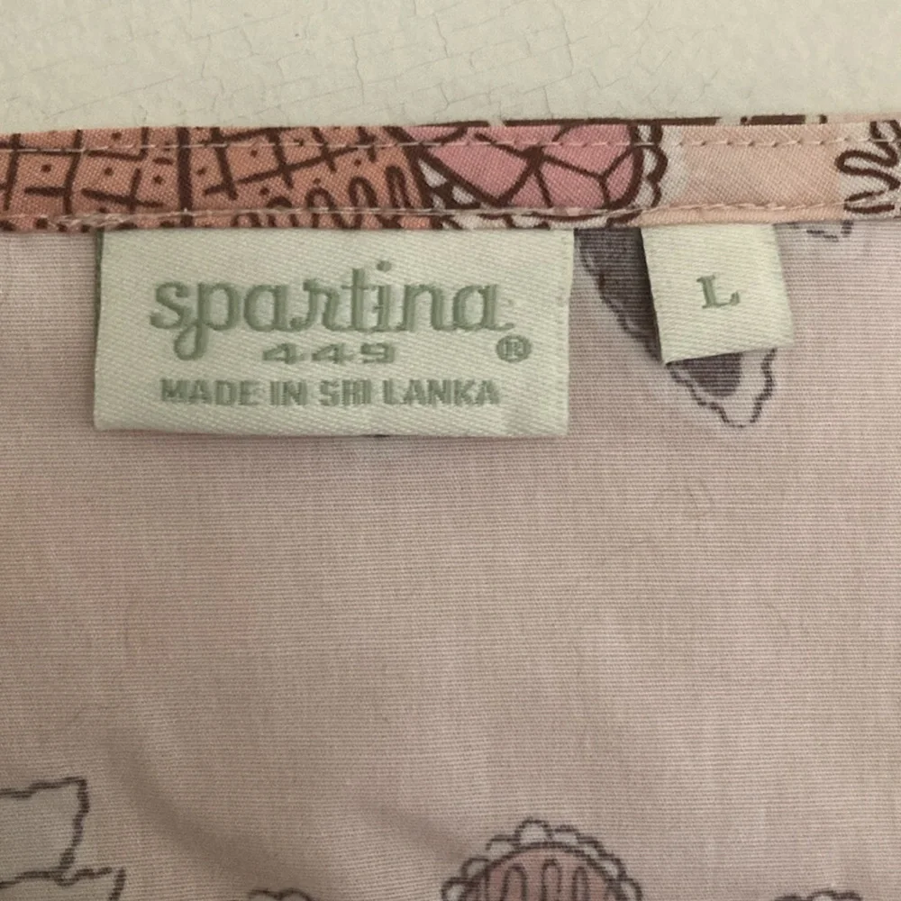 Spartina 449 Womens Midi Dress Size Large Meghan Floral Pastel Cottagecore - Picture 4 of 15